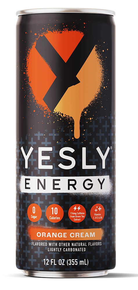 Yesly Energy Drink Orange Cream (12 x 12 FL OZ) Tray